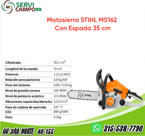 Motosierra STIHL MS162 con espada 35 cm