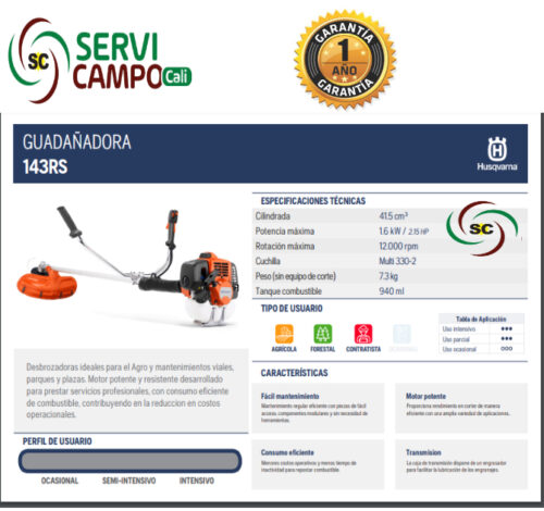 Guadaña Husqvarna 143RS