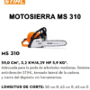 Motosierra STIHL MS310 Con Espada 63 cm