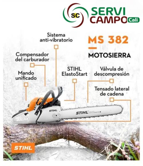 Motosierra STIHL MS382-75 Con Espada 75cm
