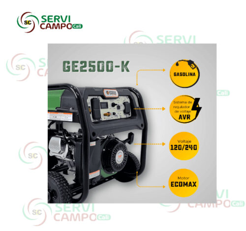 GENERADOR GASOLINA GE 2500-K