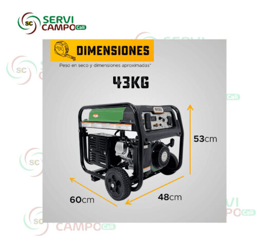 GENERADOR GASOLINA GE 2500-K