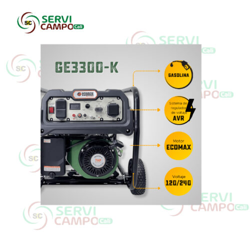 GENERADOR GASOLINA GE 3300-K